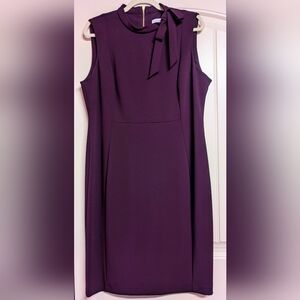 Calvin Klein Plum Sheath Dress